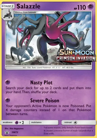 Salazzle Pokémon card #SM73