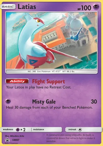 Latias Pokémon card #SM87