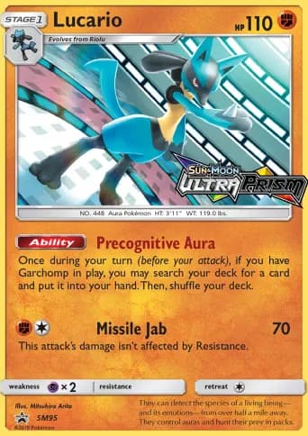 Lucario Pokémon card #SM95