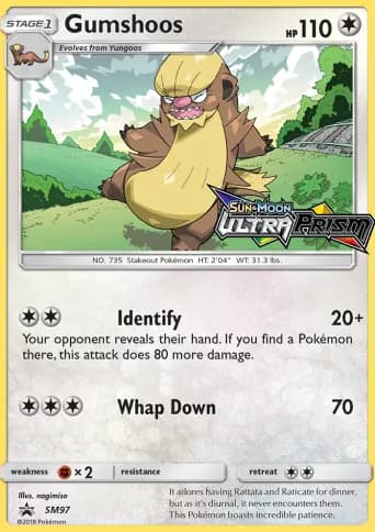 Gumshoos Pokémon card #SM97