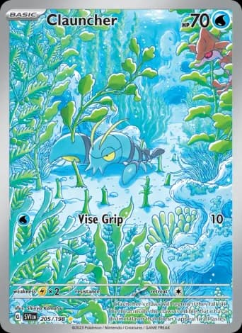 Clauncher Pokémon card #205