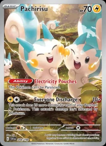 Pachirisu Pokémon card #208