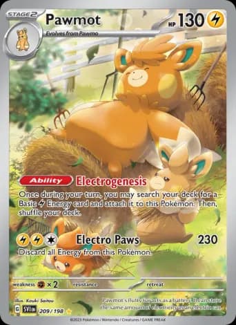 Pawmot Pokémon card #209