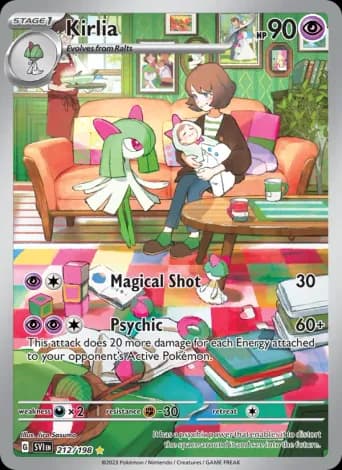 Kirlia Pokémon card #212