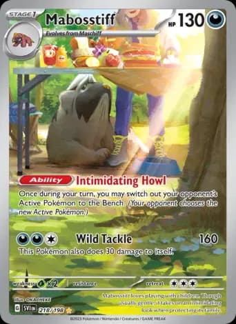 Mabosstiff Pokémon card #218