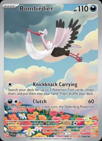 Bombirdier Pokémon card #219