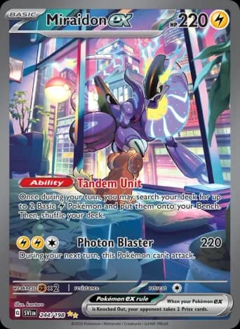 Miraidon ex Pokémon card #244