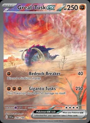 Great Tusk ex Pokémon card #246