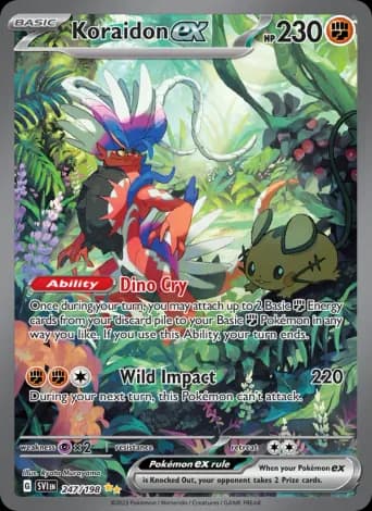 Koraidon ex Pokémon card #247