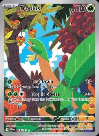 Tropius Pokémon card #195
