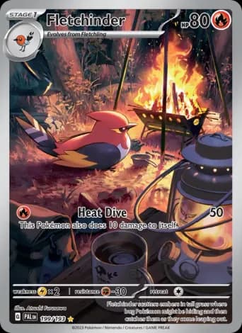 Fletchinder Pokémon card #199