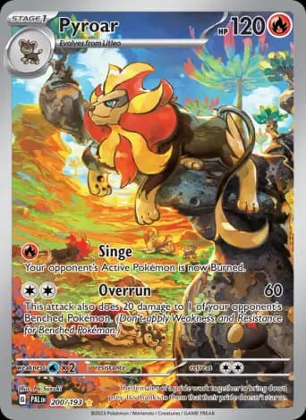 Pyroar Pokémon card #200