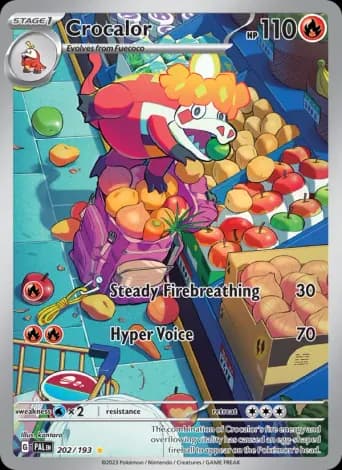 Crocalor Pokémon card #202