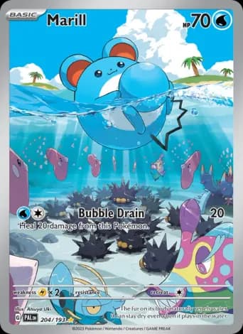 Marill Pokémon card #204