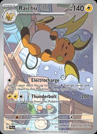Raichu Pokémon card #211