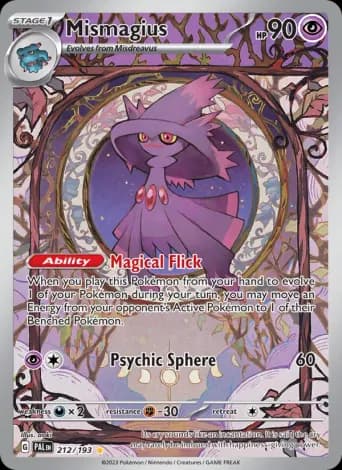 Mismagius Pokémon card #212