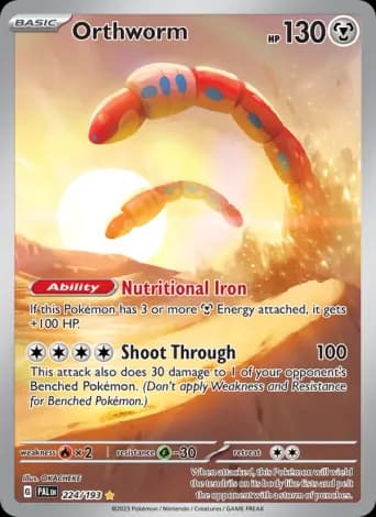 Orthworm Pokémon card #224