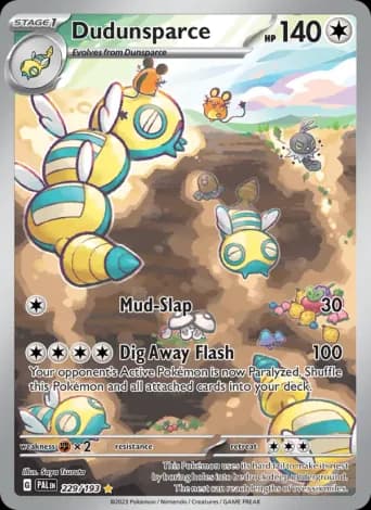 Dudunsparce Pokémon card #229