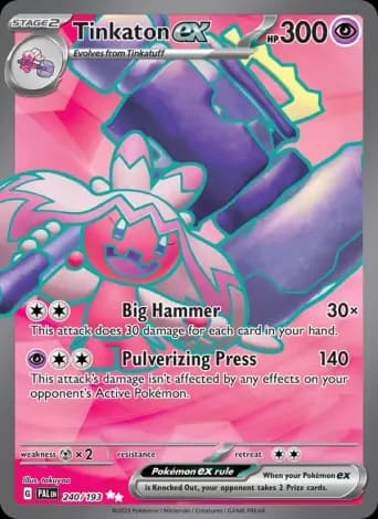 Tinkaton ex Pokémon card #240