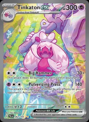 Tinkaton ex Pokémon card #262