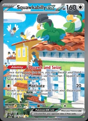 Squawkabilly ex Pokémon card #264