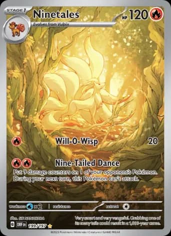 Ninetales Pokémon card #199