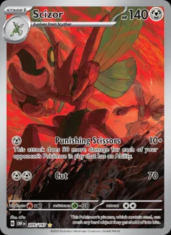 Scizor Pokémon card #205