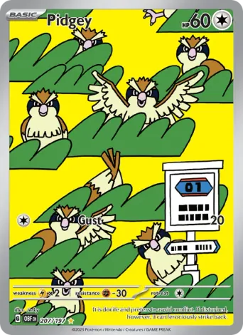 Pidgey Pokémon card #207