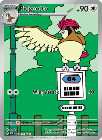 Pidgeotto Pokémon card #208
