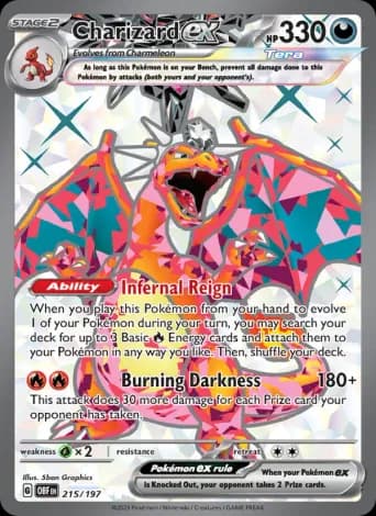 Charizard ex Pokémon card #215