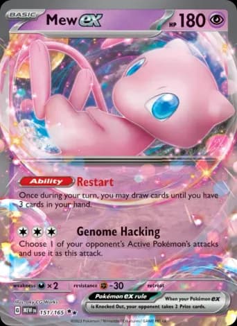 Mew ex Pokémon card #151