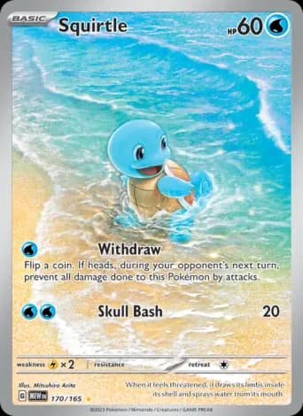Squirtle Pokémon card #170