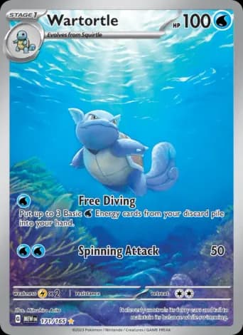 Wartortle Pokémon card #171