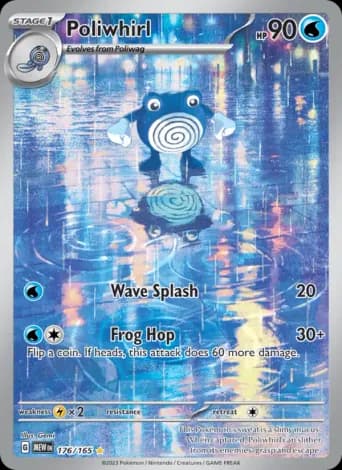 Poliwhirl Pokémon card #176
