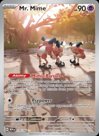 Mr. Mime Pokémon card #179