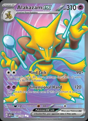 Alakazam ex Pokémon card #188