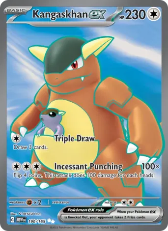 Kangaskhan ex Pokémon card #190