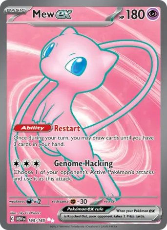 Mew ex Pokémon card #193