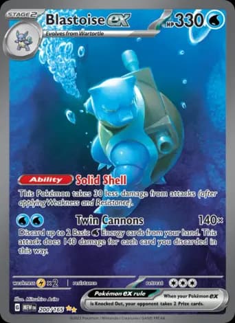 Blastoise ex Pokémon card #200