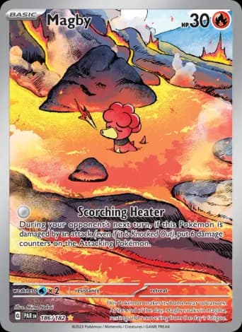 Magby Pokémon card #186