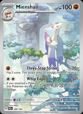 Mienshao Pokémon card #200