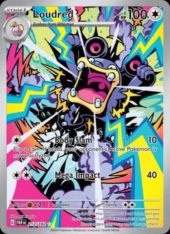 Loudred Pokémon card #212