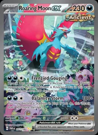 Roaring Moon ex Pokémon card #251