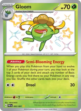 Gloom Pokémon card #93