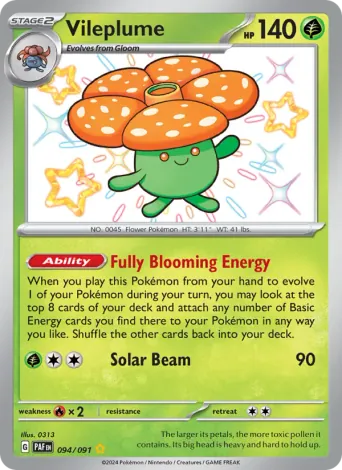 Vileplume Pokémon card #94