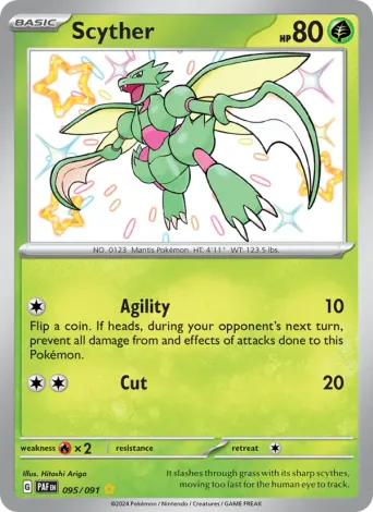 Scyther Pokémon card #95