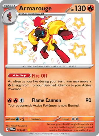 Armarouge Pokémon card #115