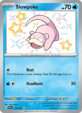 Slowpoke Pokémon card #116