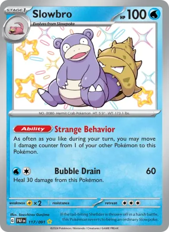 Slowbro Pokémon card #117