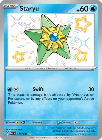Staryu Pokémon card #118